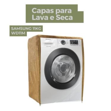 Imagem de Capa para lava e seca samsung 11kg wd11m transparente flex - Capas Fle