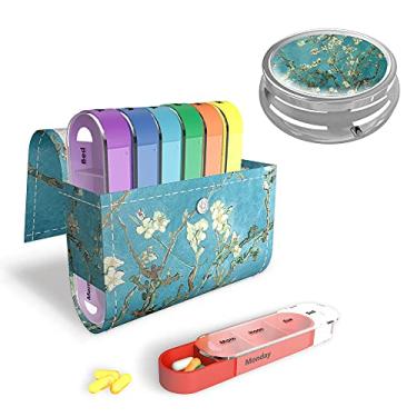 Imagem de Caixa organizadora de pílulas, LIZIMANDU Caixa de comprimidos de viagem semanal Lembrete de medicamentos diariamente da manhã da tarde, dia à noite, 7 compartimentos, para 4 vezes por dia, 7 dias por