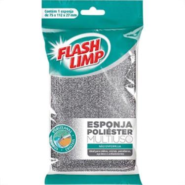 Imagem de Esponja Multi Poliester Flashlimp 141630 - Kit C/10 Unidades - FLASH L