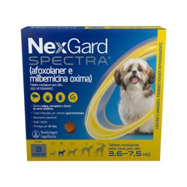 Imagem de NexGard Spectra Antipulgas e Carrapatos para Cães de 3,6 a 7,5kg 3 Tab