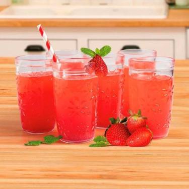 Imagem de Kit 6 Copos Vidro Florido Nature 270ml Nadir Figueiredo