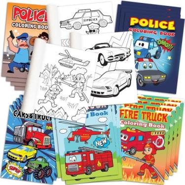 Imagem de Livros para Colorir ArtCreativity - Polícia e Bombeiro (20 Unidades)
