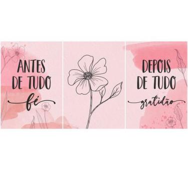 Imagem de Quadros plaquinhas MDF 3 pçs A4 - fé e gratidão - 04 - OS ARCANJOS