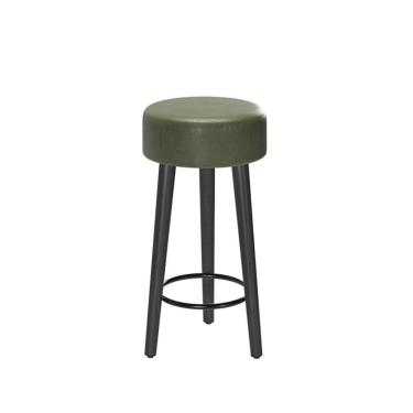 Imagem de Banco Paris Baixo 50cm Pés Preto - Salaone Verde