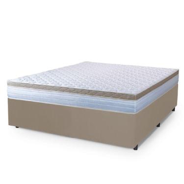 Imagem de Cama Box Casal Queen Colchão Molas Ensacadas Dunas Hellen