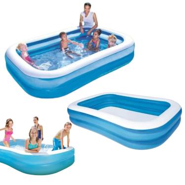 Imagem de Piscina Inflável Ntk Retangular Grande 778 Litros Resistente Verão