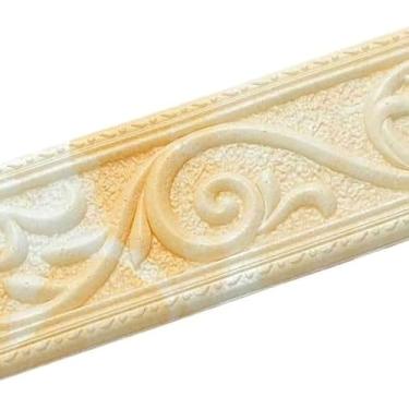 Imagem de TsoLay Bordas de papel de parede autoadesivas de 2,3 m, adesivo de parede com borda 3D, linha de canto superior, faixa de borda de parede, linha de cintura, azulejos, borda de papel de parede