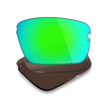 Imagem de Mryok Lentes de reposição polarizadas Plus para óculos de sol Costa Del Mar Galveston, HD Polarized, proteção UV, resistente a impactos e ajuste perfeito - Verde esmeralda