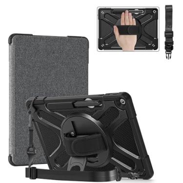 Imagem de AMZER Capa para Microsoft Surface Pro 12 polegadas (2025), capa resistente à prova de choque com suporte giratório 360, alça de mão e alça de ombro