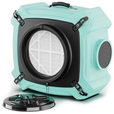 Imagem de Purificador de Ar Industrial com Filtro HEPA de 3 Estágios e Saída GFCI, ALORAIR PureAiro HEPA Max 770, Verde