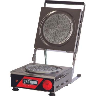 Imagem de Wafleira Redonda Simples MWRS Croydon 220V, Inox