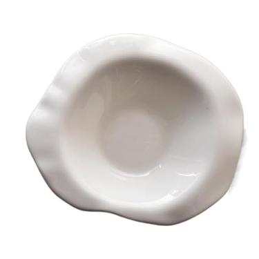 Imagem de Prato de serviço de cerâmica prato de jantar doméstico branco irregular prato de molho prato de lanche tigela de sobremesa prato de jantar prato de bolo para hotel restaurante pratos de banquete