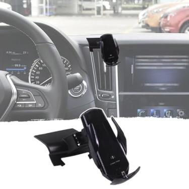Imagem de Aotumcer Suporte de telefone de carro para acessórios Infiniti Q50 Q60 Q60S, suporte de painel para celular Infiniti Auto 2015-2022 não afeta a saída de ar (A)