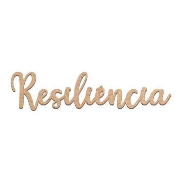Imagem de Arte Resiliência Mdf Cru 38cmx9cm - Cria Arte Laser Cru