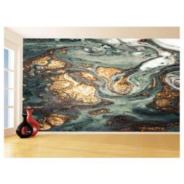Imagem de Papel De Parede 3D Estilo Marmore Tintas Cores 3,5M Mbr95 - Você Decor