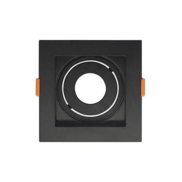 Imagem de Spot Recuado De Embutir Quadrado Móvel Mr11 Preto Taschibra