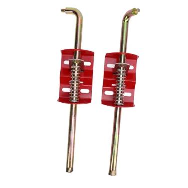 Imagem de Jopwkuin Conjunto de Parafusos de Cana de Aço Com Trava Segura de âncora de Portão de Fazenda para Fazenda de Gado, Fácil Instalação para Pequenas, 4 Parafusos U Incluídos