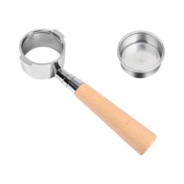 Imagem de Portafiltro Sem Fundo De Aço Inoxidável De 51 Mm Para Delonghi EC200 E