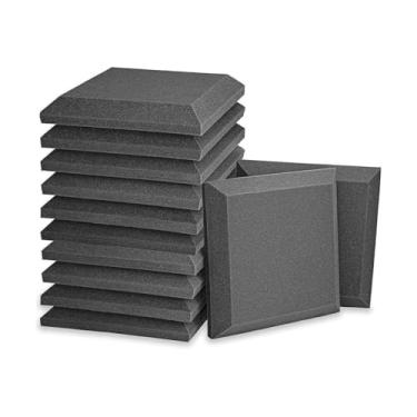 Imagem de Kit 10 Placas Espumas Acústicas Lisas 30x30cmx3cm de espessura