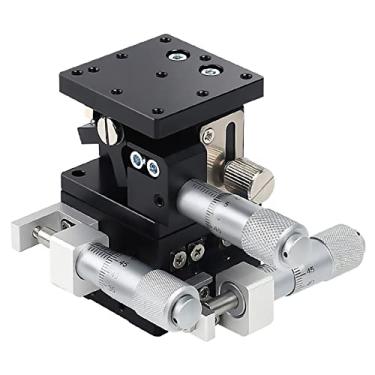 Imagem de Eixo XYZ 40x40 Ajuste Fino Estação de Recorte Deslocamento Manual Plataforma Estágio Linear Mesa Deslizante Guia de Rolos Cruzados(LD40-LM)
