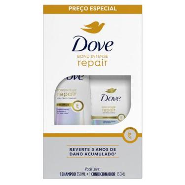 Imagem de Kit Dove Bond Intense Repair Shampoo 350ml + Condicionador 150ml