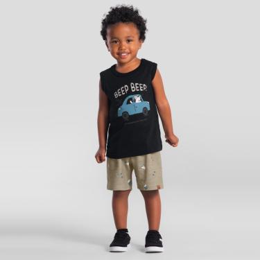 Imagem de Conjunto infantil menino de carrinho Brandili-Masculino