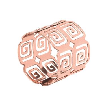 Imagem de Porta Guardanapos Tunisia para Mesa Posta em Ferro Elegante para Decoração Cobre Mesclado Mimo Style