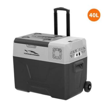 Imagem de Geladeira Portátil 40L Quadrivolt Caminhão Carro Van Painel Digital Ba