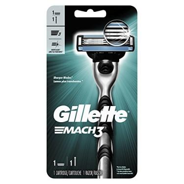 Imagem de Gillette Mach3 Navalha para homens, 1 cabo de barbear + 1 refil de lâmina