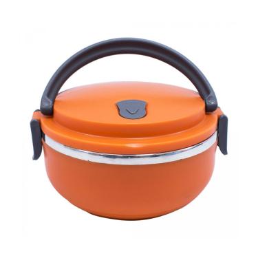 Imagem de LB56003-M marmita porta alimento de inox cor laranja