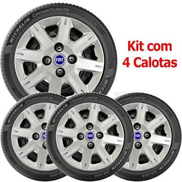 Imagem de 4x Calota Fiat Elba Premio Siena Aro 13 com Emblema 072cb