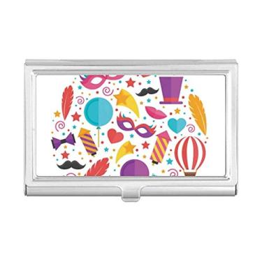 Imagem de Caixa de bolso com porta-cartões de visita com balão de laço no Brasil Carnaval