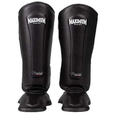 Imagem de Par De Caneleira Classic Maximum Muay Thai Kickboxing (Preto, GG)