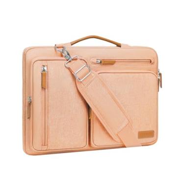 Imagem de MOSISO Bolsa protetora para laptop 360, bolsas para computador de 15 a 15,6 polegadas compatíveis com MacBook Pro de 16 polegadas, HP, Dell, Lenovo, Asus Notebook, bolsa carteiro aberta lateral com 4