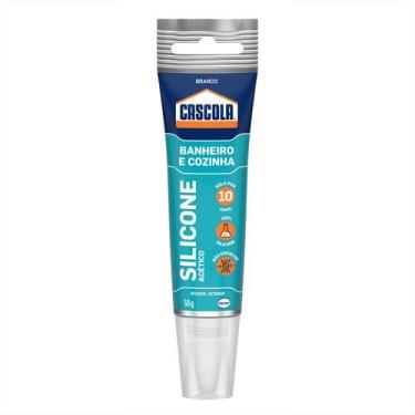 Imagem de SILICONE CASCOLA PREMIUM BANHEIRO COZINHA 50g BRANCO