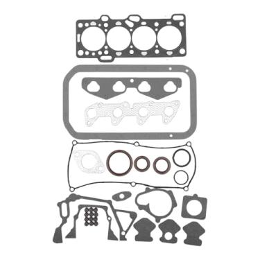 Imagem de Motoforti Kit de junta de cabeça de cilindro Conjunto de juntas de válvula de motor para motor Hyundai. G4HG (PICANTO) 1.1L Borracha, Metal No.2091002H00 Preto