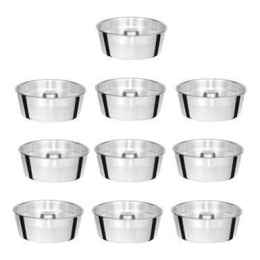 Imagem de Forma De Buraco Pudim Em Alumínio N20 Kit 10 Peças Assadeiras - ASC