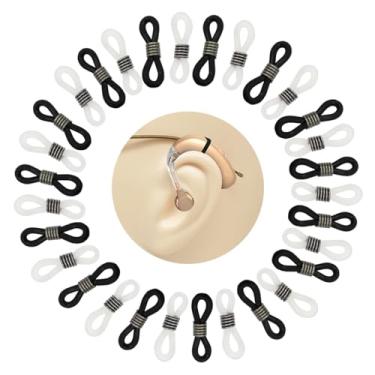 Imagem de MAGNEECH 30Pcs Premium Hearing Aid Retainers-Anti-Lost Holder Accessories para Usuários de Óculos | Conectores de Fixação Loop para Aparelhos Auditivos E Óculos | Ideal para Adultos E Idosos(Gun Gray