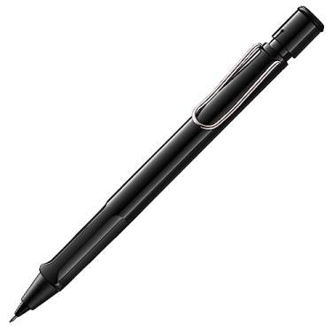 Imagem de LAMY Lapiseira preta safari com aderência ergonômica e corpo feito de plástico ASA robusto - ideal para desenhar e escrever - incluindo refil de linha fina LAMY M 41 de 0,5 mm e ponta de borracha