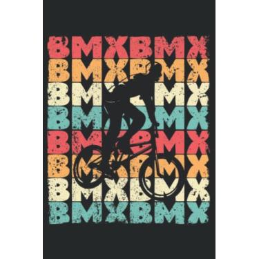 Imagem de Cool Vintage BMX Bike Fan Racing Retro Bicycle Extreme Sport: Cycling Bike Bicycle Gift Ideas | Dot Grid Journal, Notebook or Organizer | Notes, ... Task Checklist | 6x9 Inches 120 Pages