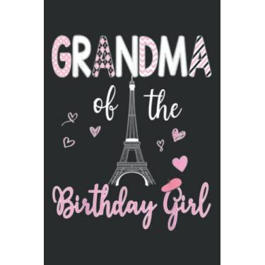 Imagem de Paris Birthday Theme Party Matching Family Eiffel Tower: Lined Notebook: 6" x 9", 120 Pages, Journal/Ruled Notebook with Premium Paper, Inner Pocket.