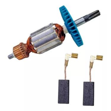 Imagem de Induzido+ E. De Carvão Compatível Martelo Makita Hm0870 220v - Bolte