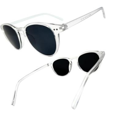 Imagem de Óculos de Sol Joachim Heat, Tamanho P, Casual, Masculino, Feminino, Proteção UV400, Desing Italiano, Tendência Europa (Transparente - Cor 3)