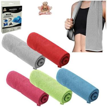 Imagem de Toalha de microfibra esportiva treino fitness refrescante 90x30cm - Bo