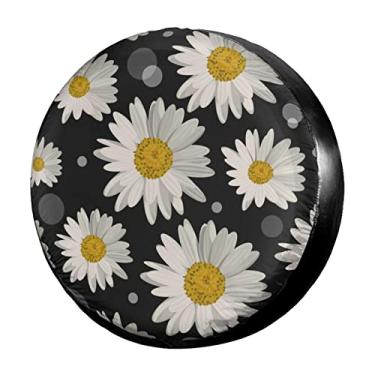 Imagem de Capas de pneu de reserva Delerain Polar Bears para RV Jeep Trailer SUV Truck e muitos veículos, protetores de sol à prova d'água (14, 15, 16, 17 polegadas)Delerain 17" for tire diameter 31"-33" Multicoloured-200