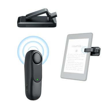 Imagem de Virador de página remoto RF para Kindle Paperwhite, Oasis, eReaders e tablets Kobo, obturador de câmera e função de vídeo, compatível com iPhone, iPad, Android, inclui alça de pulso e bolsa de