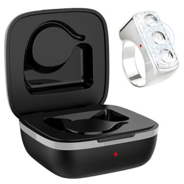 Imagem de Virador de página de controle remoto para TikTok - Anel de rolagem Bluetooth para iPhone, iPad, Android, leitura de ebook, obturador de vídeo da câmera para smartphone (prata)