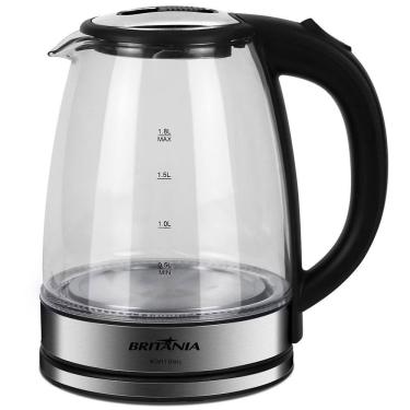 Imagem de Chaleira Elétrica Britânia Bch11 Glass 1,8 L Preto Com Transparente 110V