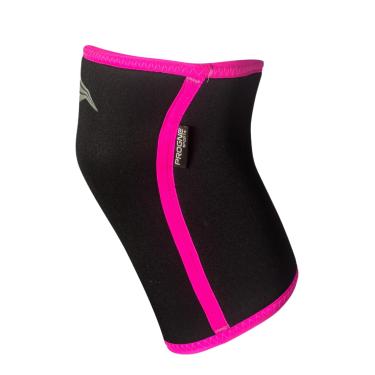 Imagem de Protetor de Joelho Joelheira Neoprene 7mm - Crossfit Treino Pesado - Preto/Rosa - G