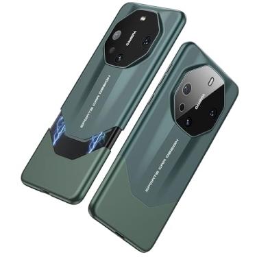 Imagem de JIAONASHIJIA Capa para Huawei Mate 60 RS - Design ultrafino de carro esportivo de luxo - proteção à prova de arranhões - cobertura total da câmera - instalação magnética. Verde